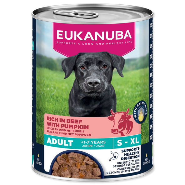 Konzerva EUKANUBA Adult bohatá na hovädzie s tekvicou 400 g