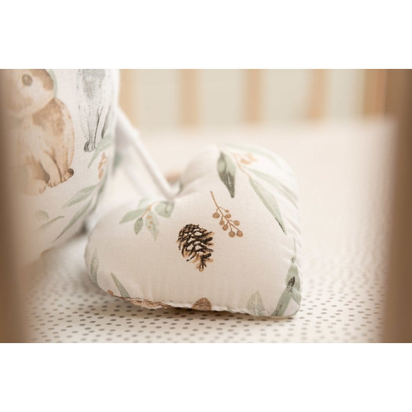 SENSILLO Hniezdo pre bábätko waffle FOREST ADVENTURE 80x45 cm