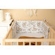 SENSILLO Mantinel do postieľky waffle DEERS MINT 180x30 cm