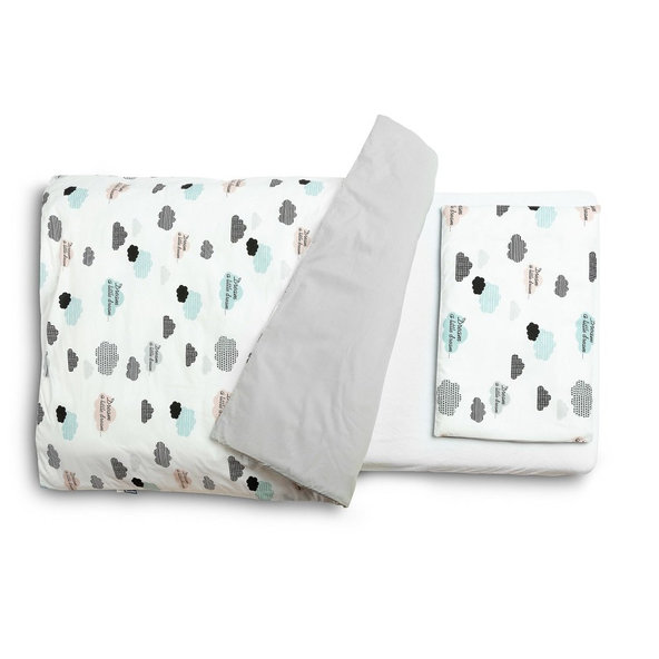 SENSILLO Bielizeň posteľná 2-dielna CLOUDS 135x100 cm 60x40 cm