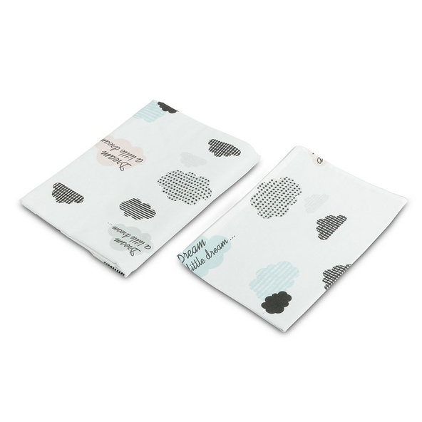 SENSILLO Bielizeň posteľná 2-dielna CLOUDS 135x100 cm 60x40 cm