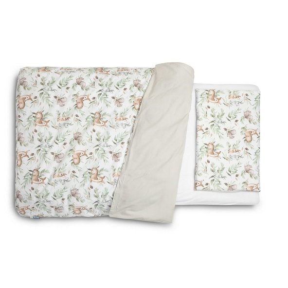 SENSILLO Bielizeň posteľná 2-dielna DEERS 135x100 cm 60x40 cm