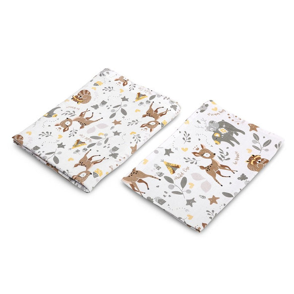 SENSILLO Bielizeň posteľná 2-dielna FOREST ADVENTURE 135x100 cm 60x40 cm