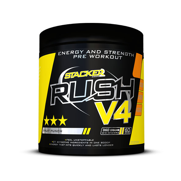 Predtréningový stimulant Rush V4 - Stacker2