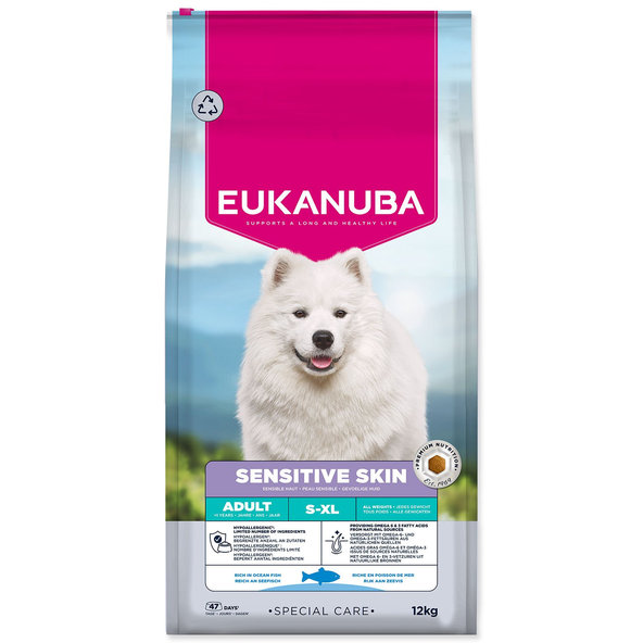 EUKANUBA Special Care Sensitive Skin krmivo pre psy 12 kg