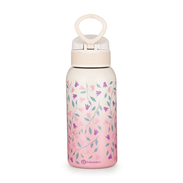 PETITE&MARS nerezová termo fľaša Delicate Flowers 500 ml 36m+