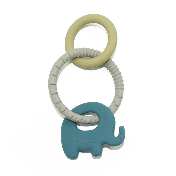 PETITE&MARS Hryzačka silikónová Elefi 0m+