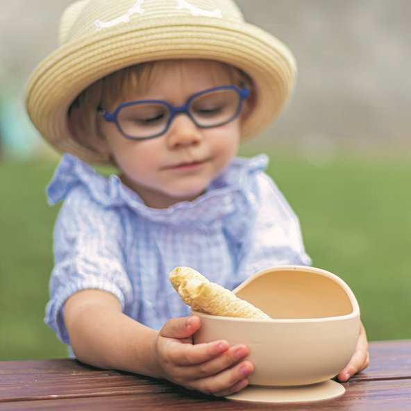 PETITE&MARS Miska silikónová s prísavkou TAKE&MATCH Desert Sand 6m+