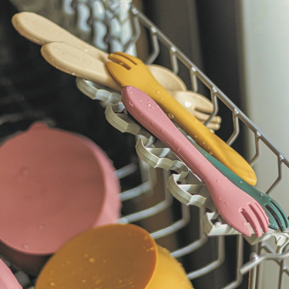 PETITE&MARS Príbor silikónový TAKE&MATCH Desert Sand 6m+