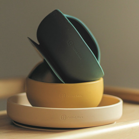 PETITE&MARS Tanier silikónový s prísavkou TAKE&MATCH Desert Sand 6m+