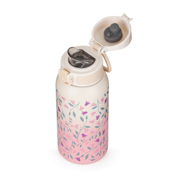 PETITE&MARS nerezová termo fľaša Delicate Flowers 500 ml 36m+