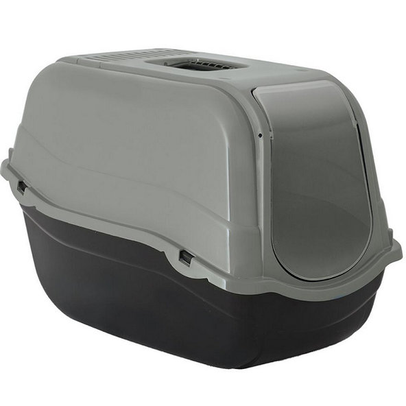 Toaleta DUVO+ pre mačky Romeo ECO, uzavretá 57x39x41cm sivá