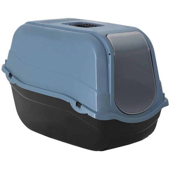 Toaleta DUVO+ pre mačky Romeo ECO, uzavretá 57x39x41cm modrá