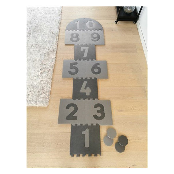 BABYDAN Panák skákací - podložka puzzle 90x90 cm