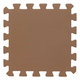 BABYDAN Podložka hracia puzzle Brown 90x90 cm