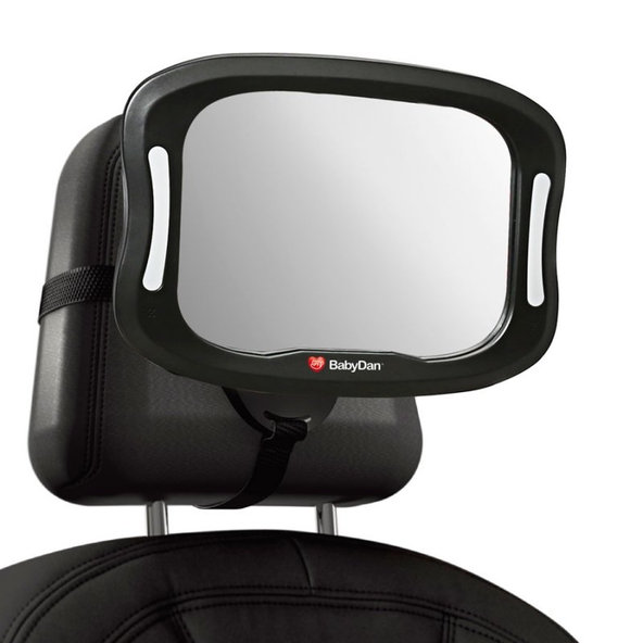 BABYDAN Zrkadlo do auta s LED osvetlením nastaviteľné spätné