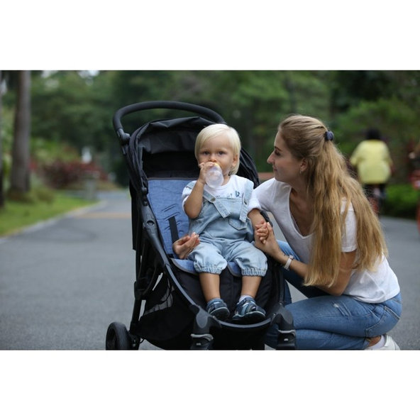 BÉBÉFOLIE Chladiaca podložka pre športový kočík - Denim