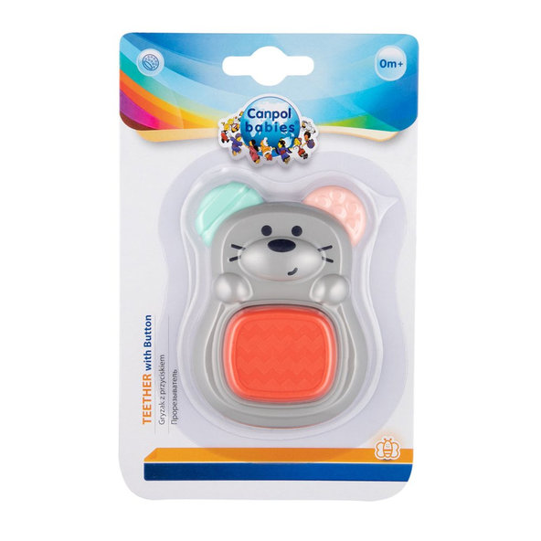 CANPOL BABIES Hryzačka s tlačidlom Myš