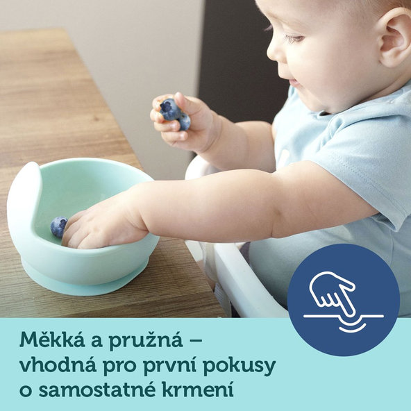 CANPOL BABIES Miska silikónová s prísavkou 300 ml ružová
