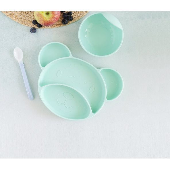 CANPOL BABIES Miska silikónová s prísavkou 300 ml tyrkysová