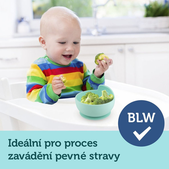 CANPOL BABIES Miska silikónová s prísavkou 300 ml tyrkysová