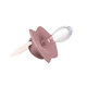 CANPOL BABIES Set symetrických silikónových cumlíkov Light touch 0-6m Pure color ružový