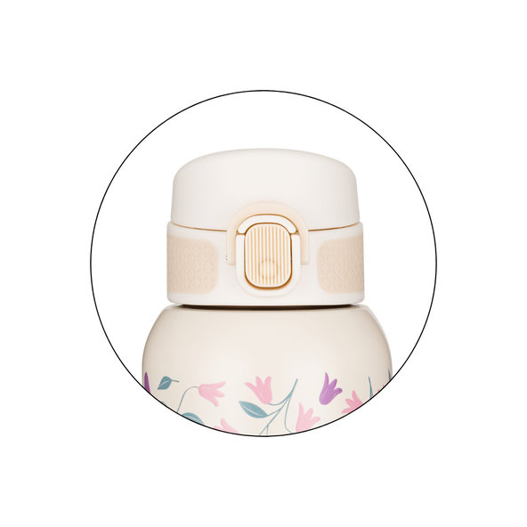 PETITE&MARS nerezová termo fľaša Delicate Flowers 500 ml 36m+