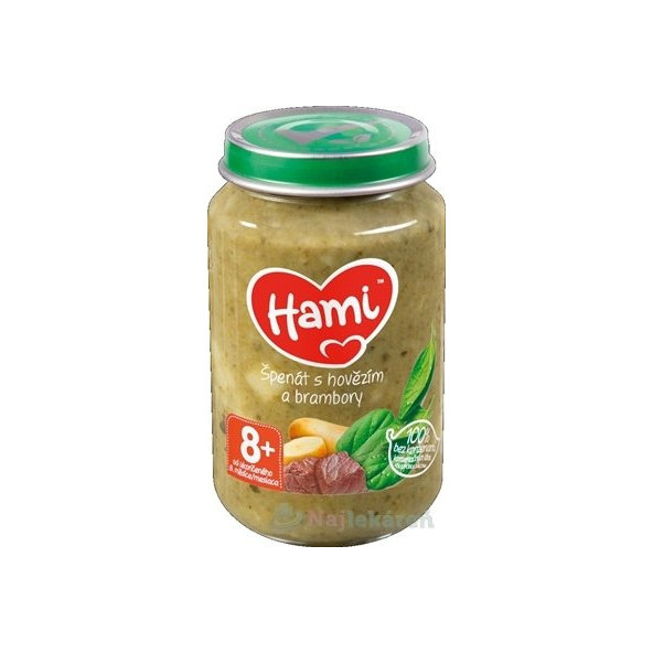 Hami príkrm Špenát s hovädzím a zemiakmi