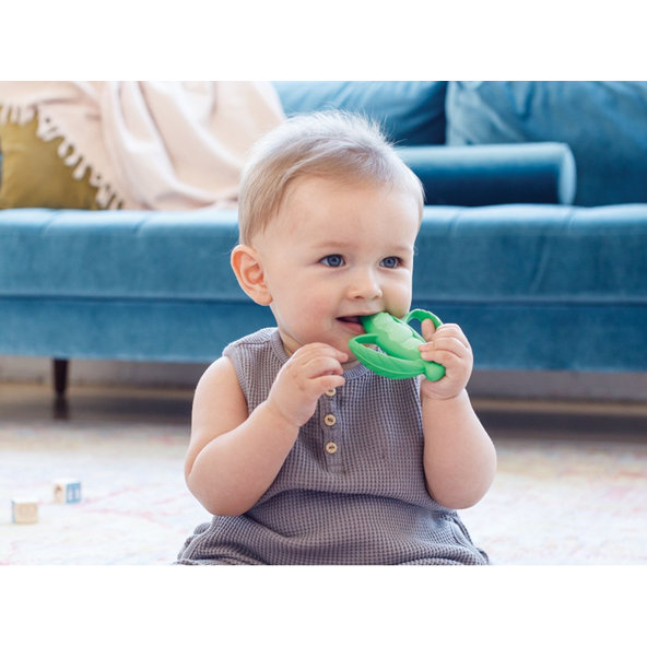 INFANTINO Hryzátko silikónové Hrášok