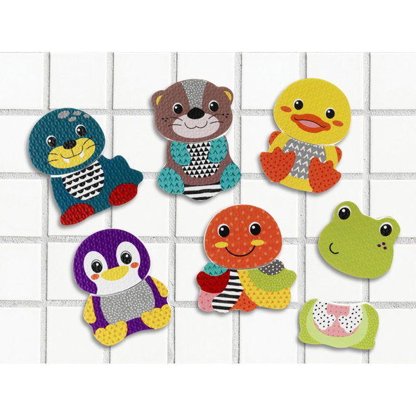 INFANTINO Penové samolepky zvieratiek do kúpeľa Mix & Match