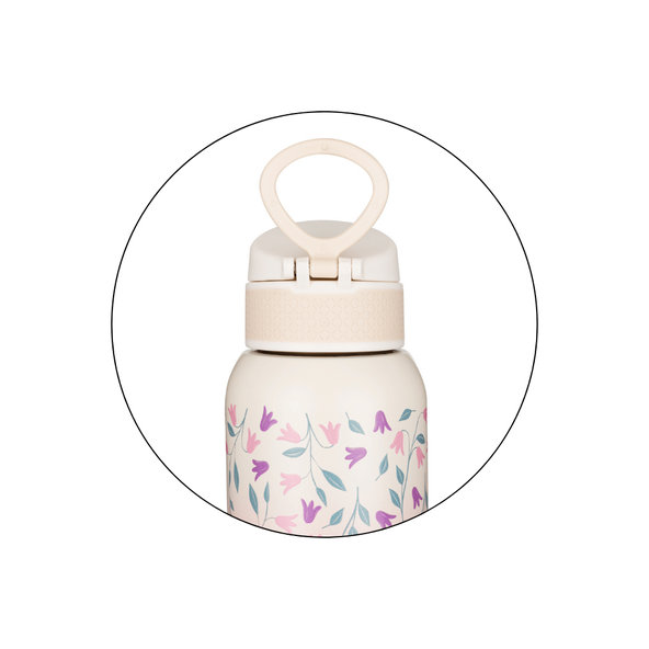 PETITE&MARS nerezová termo fľaša Delicate Flowers 500 ml 36m+