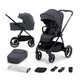 KINDERKRAFT Kočík kombinovaný Nea 2v1 Deep Grey, Premium