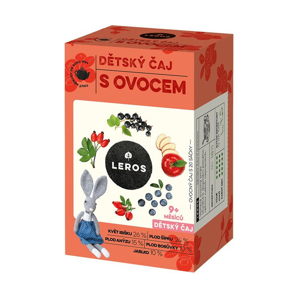 LEROS Čaj detský s ovocím 20x2g