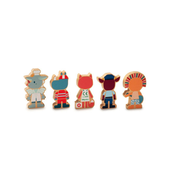 LILLIPUTIENS Súprava drevených postavičiek - povolania