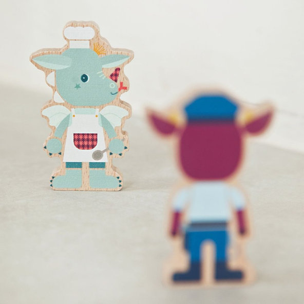 LILLIPUTIENS Súprava drevených postavičiek - povolania