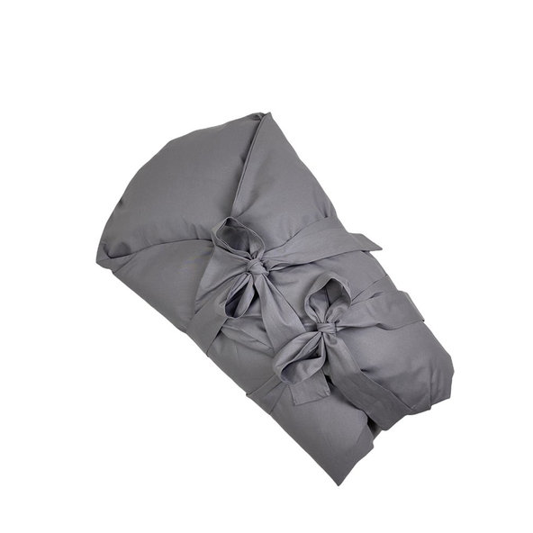 MIMIKO Zavinovačka páperová bavlnená Šedá