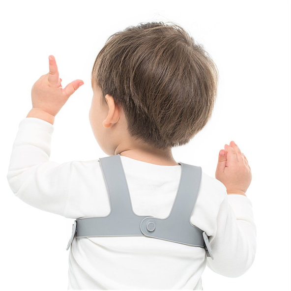 MINIKOIOI Podbradník silikónový s vreckom - Bubble Beige