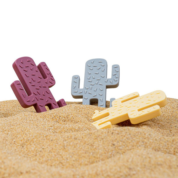 MINIKOIOI Hryzadlo silikónové Kaktus - Yellow