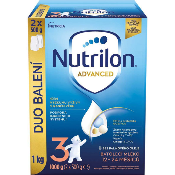 NUTRILON 3 Advanced batoľacie mlieko 1 kg, 12+