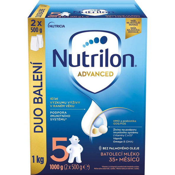 NUTRILON 5 Batoľacie mlieko (od 35m) 1000 g