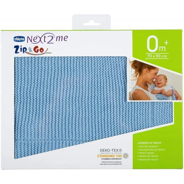 CHICCO Deka pletená Tricot Blanket Ocean 90x70 cm