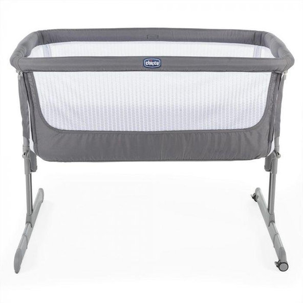 CHICCO Postieľka Next2Me Air - Dark Grey