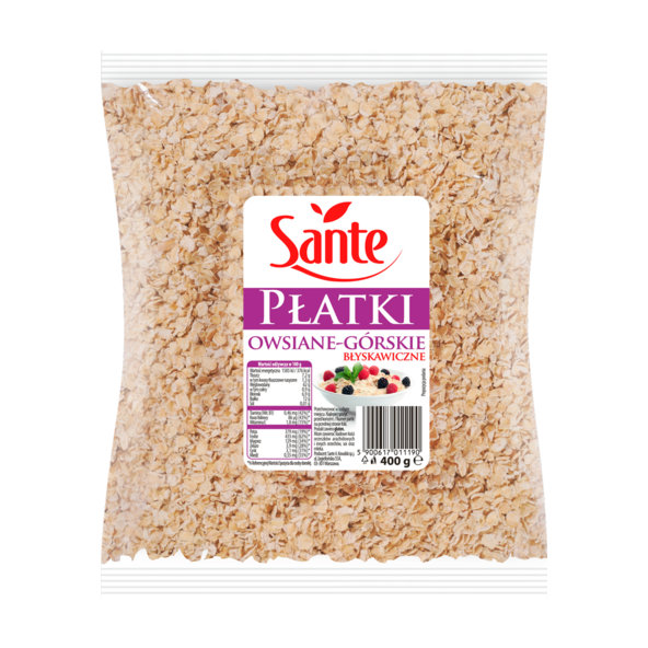 Ovsené vločky jemné - Sante