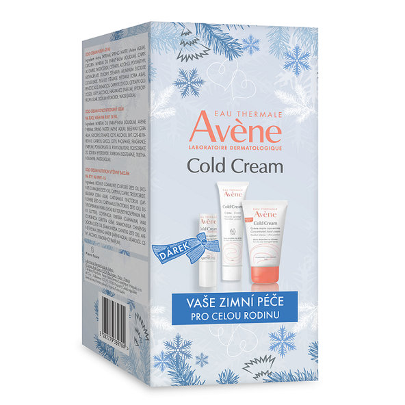 AVENE Kazeta Cold Cream krém 40ml + krém na ruky 50ml + darček