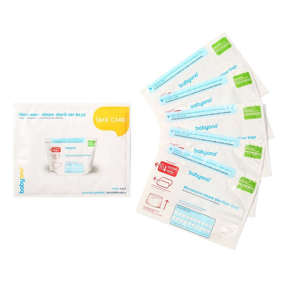 BABYONO Vrecká sterilizačné do mikrovlnky, 5ks