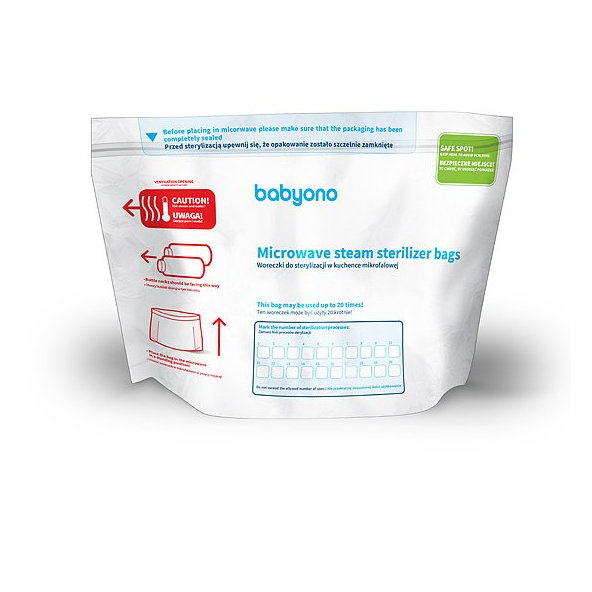BABYONO Vrecká sterilizačné do mikrovlnky, 5ks