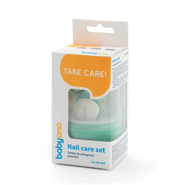 BABYONO Set manikúra pre deti mint