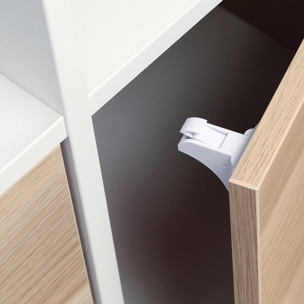 BABYONO Zámky bezpečnostné magnetické White 4 ks