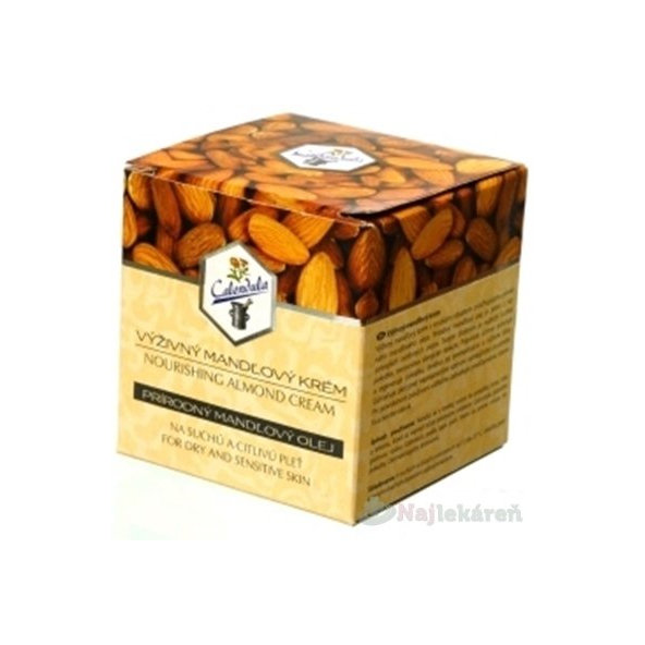 Calendula VÝŽIVNÝ MANDĽOVÝ KRÉM, na suchú a citlivú pleť, 40 ml