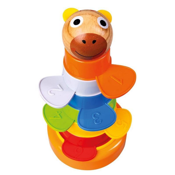 BINO Farebná veža/formičky na piesok 2v1